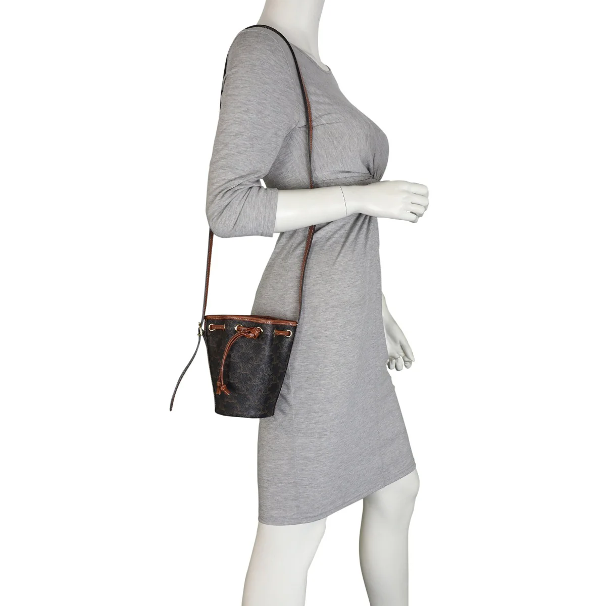 Celine Triomphe Bucket Bag Micro - Image 12