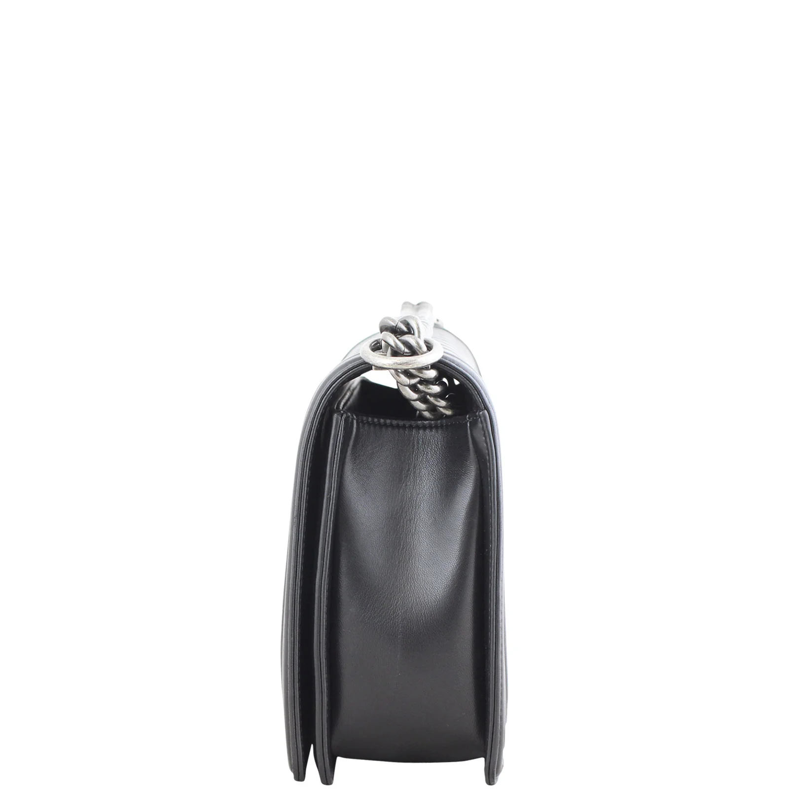 Chanel Boy New Medium | Black Lambskin - Image 4