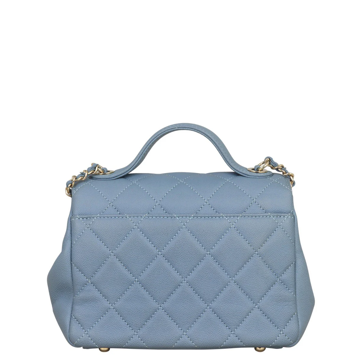 Chanel Business Affinity Small Flap Bag | Muted Slate Blue - Image 3