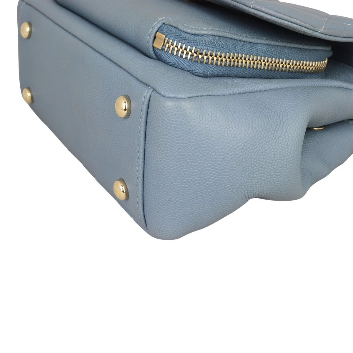 Chanel Business Affinity Small Flap Bag | Muted Slate Blue - Image 8
