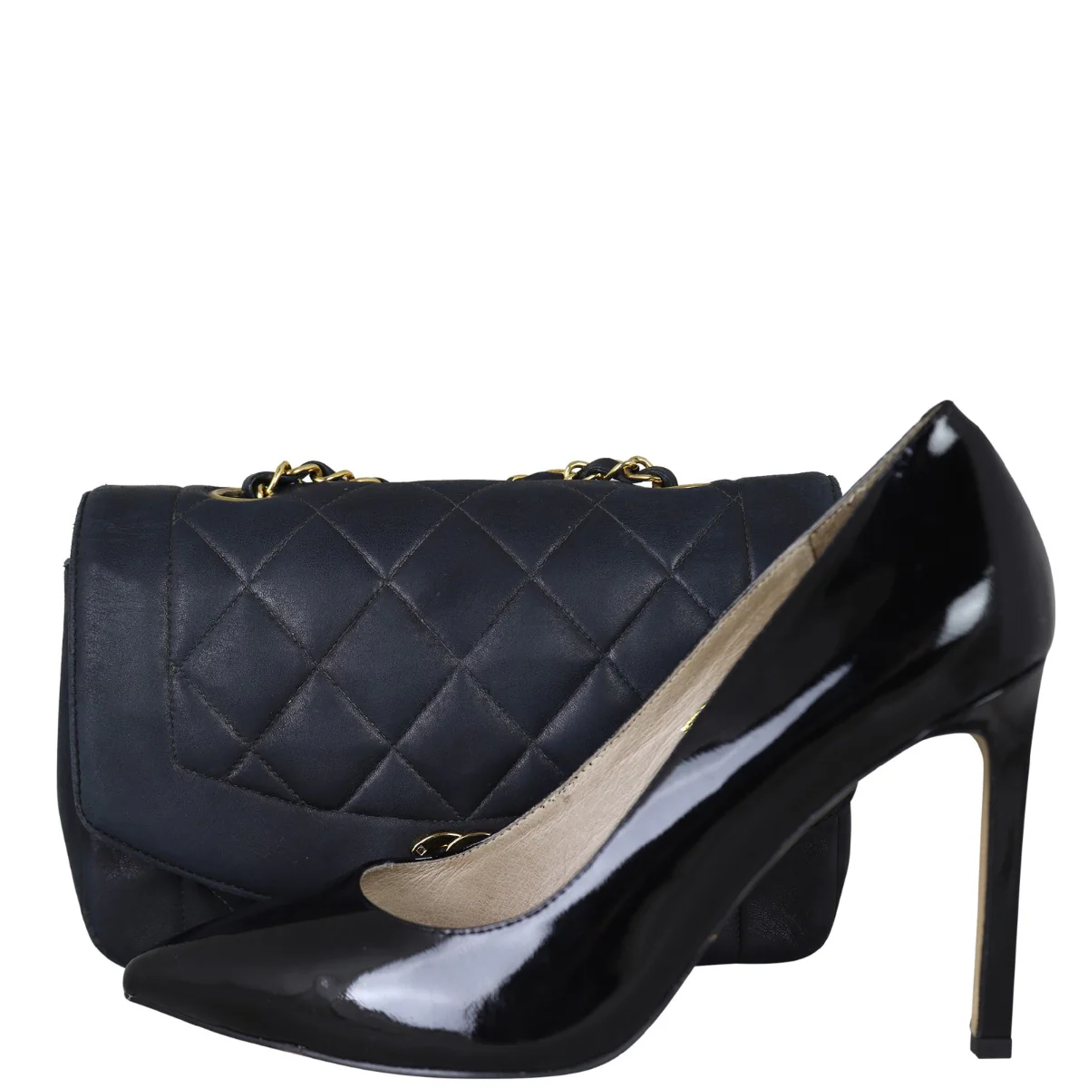 Chanel Diana Flap Bag | Faded Black - Image 15