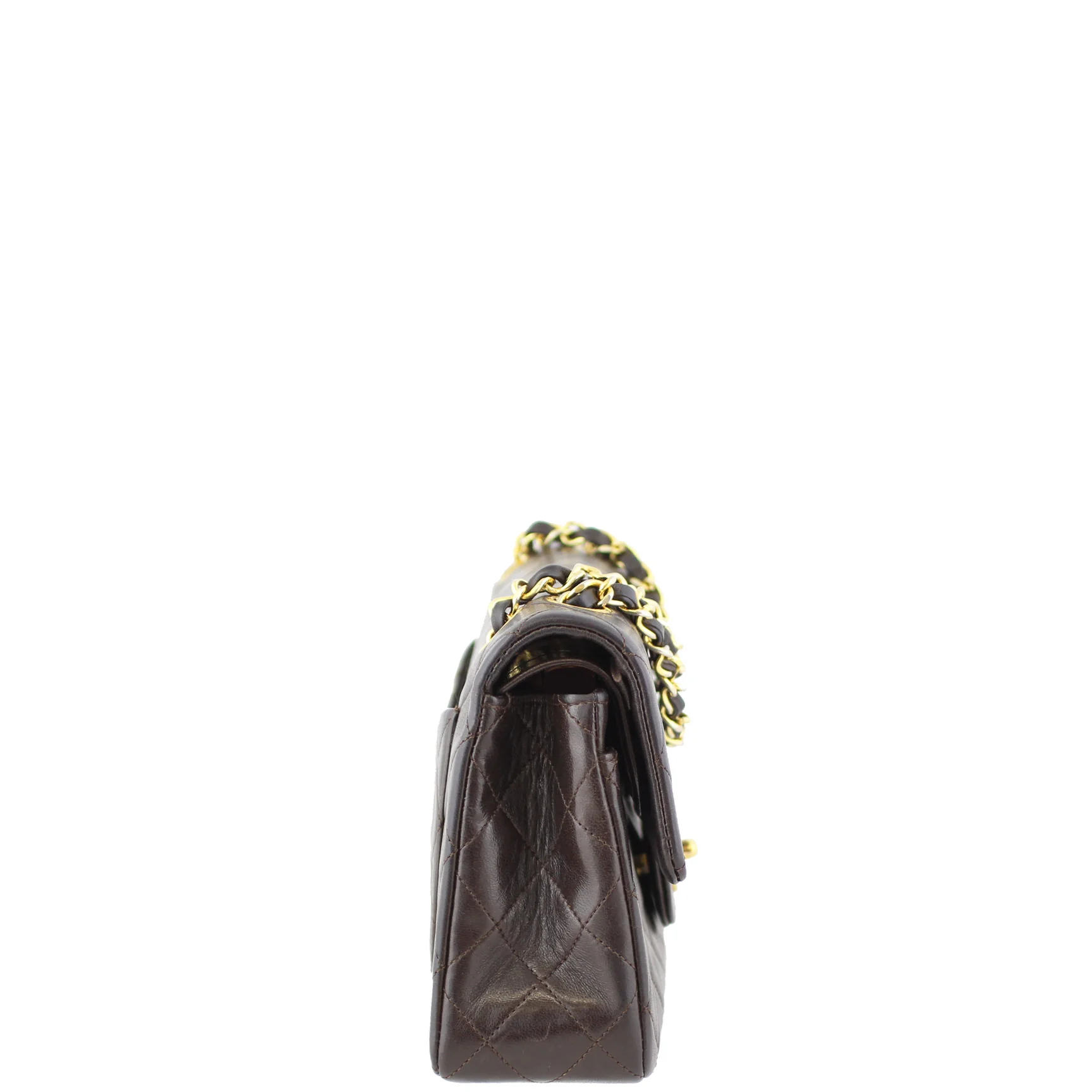 Chanel Vintage Classic Double Flap Small | Brown 1 Series - Image 4