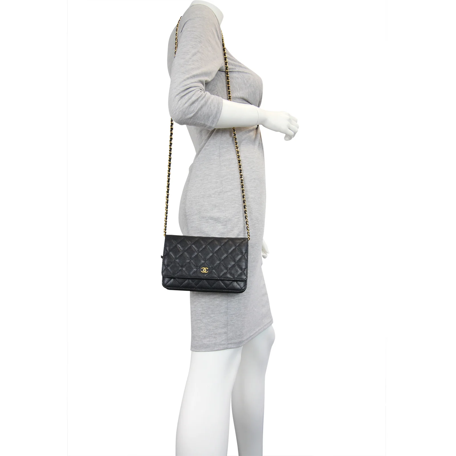 Chanel Wallet on Chain Caviar - Image 9