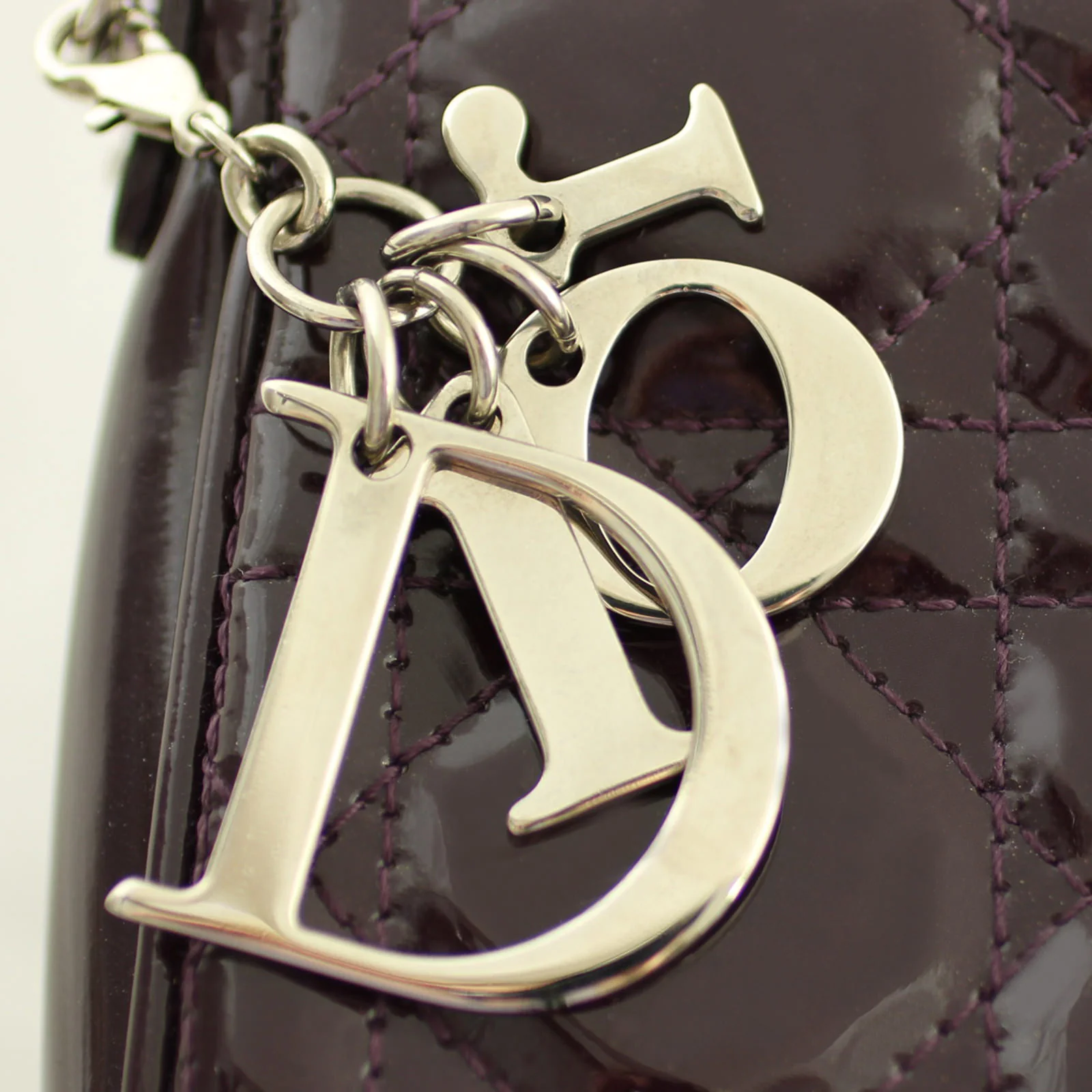 Dior Patent Cannage Lady Dior Clutch - Image 9