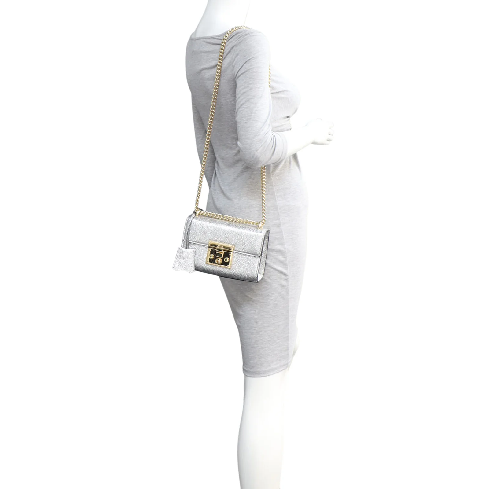 Gucci Padlock Metallic Small Shoulder Bag - Image 12
