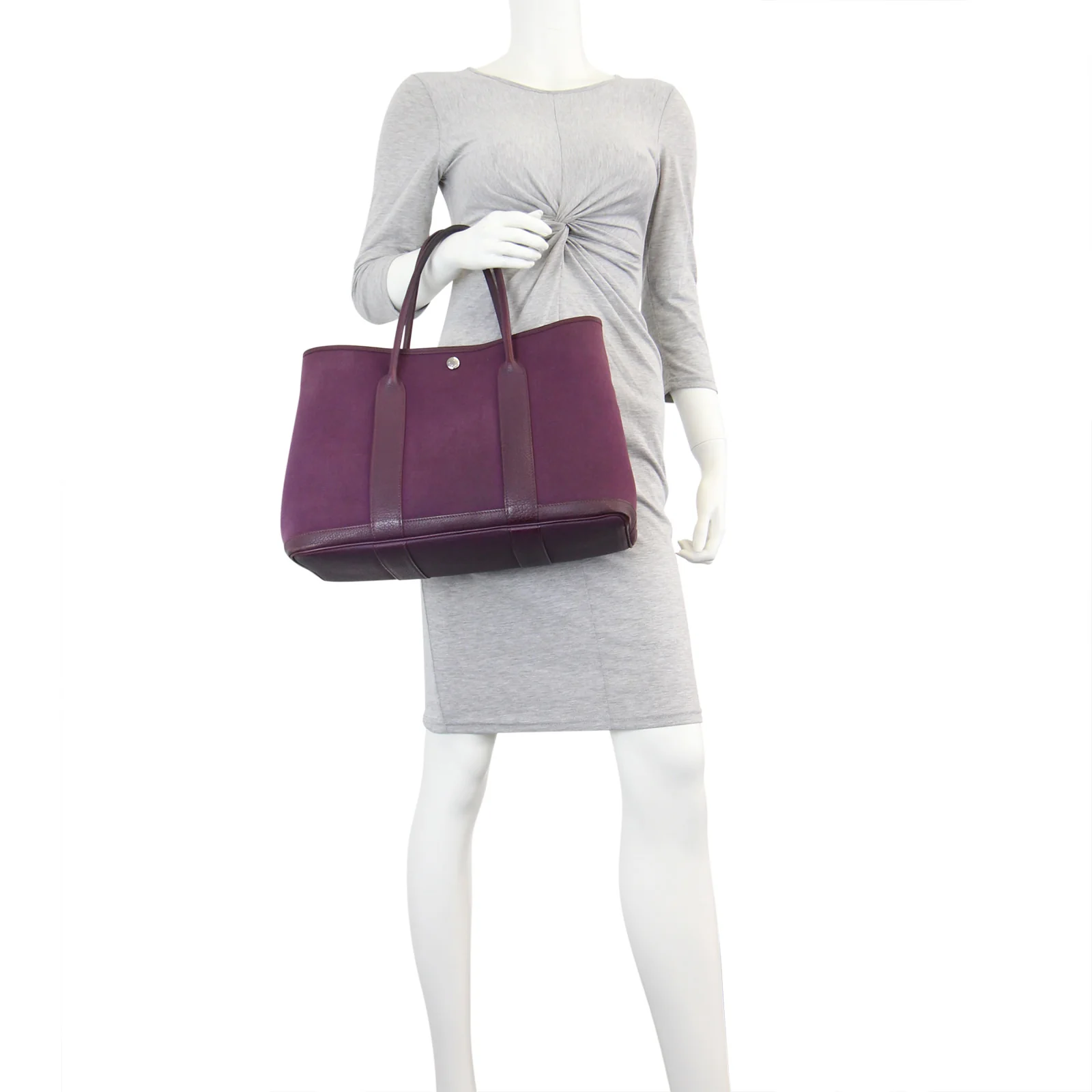 Hermes Garden Party 36 Bag Officier Canvas - Image 19